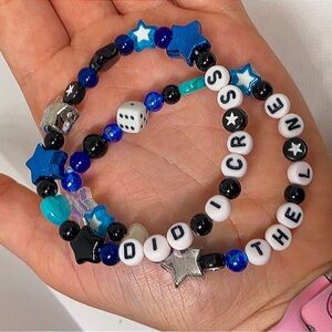 Did I cross the line? B!ll!e beaded bracelets set